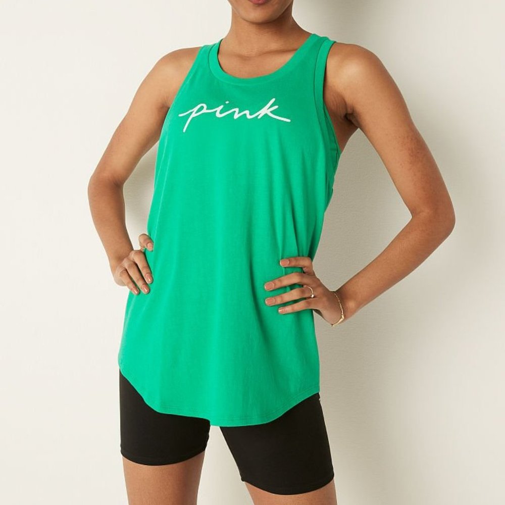 VS PINK KNIT RACERBACK PERFECT TANK TOP XL/XXL